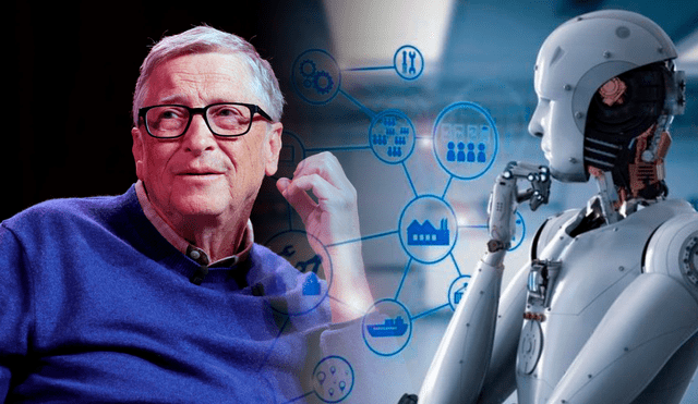 Bill Gates se mostró optimista con los avances que traerá la inteligencia artificial (IA) este 2024. Foto: composición LR/El País/Freepik