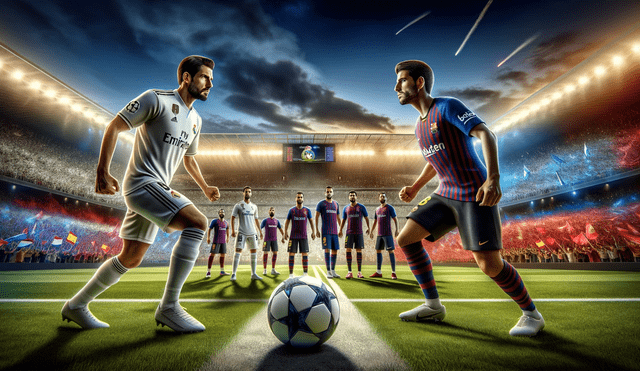 Real Madrid y Barcelona se vuelven a enfrentar en la final de la Supercopa de España por segundo año consecutivo. Foto: composición IA