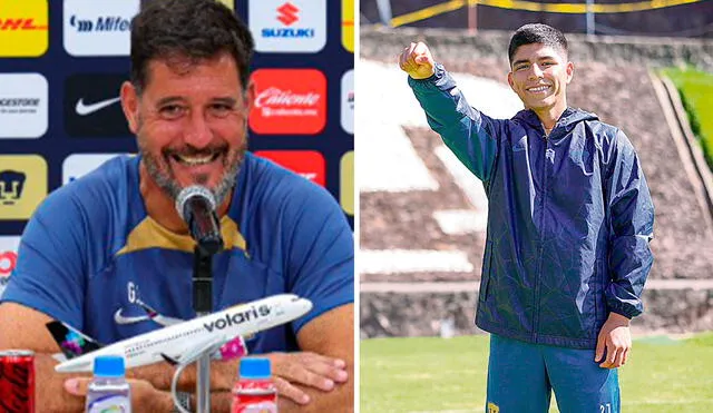 Pumas de Piero Quispe debutará ante Juárez por la Liga MX. Foto: composición LR / @Pumas / archivo GLR