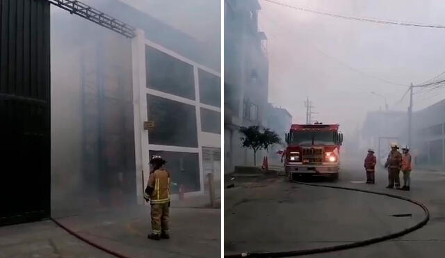 El siniestro ocurrió en una fábrica de metales. Foto: composición LR