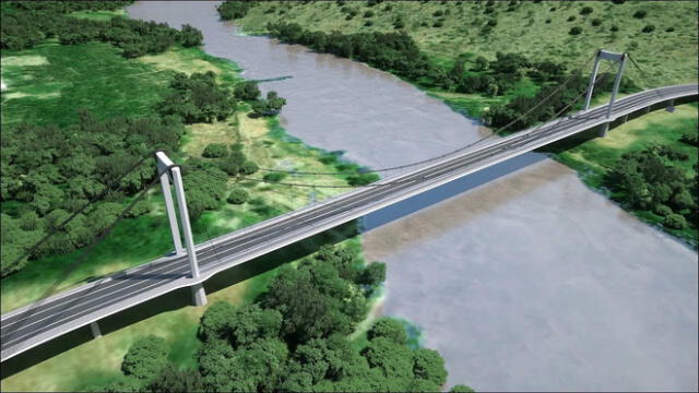 Así se vería el proyecto terminado. Puente Carrasquillo en Piura está valorizado en más de 400 millones de soles. Foto: difusión