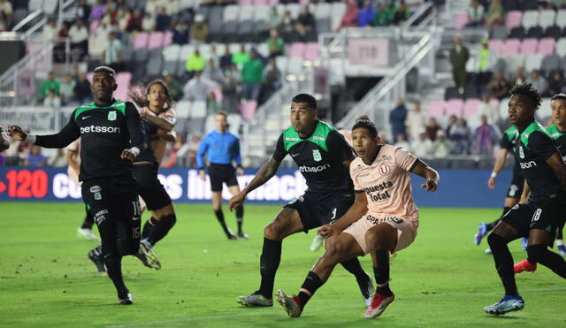 Universitario enfrentó a Atlético Nacional en el DRV PNK Stadium. Foto: Grupo La República