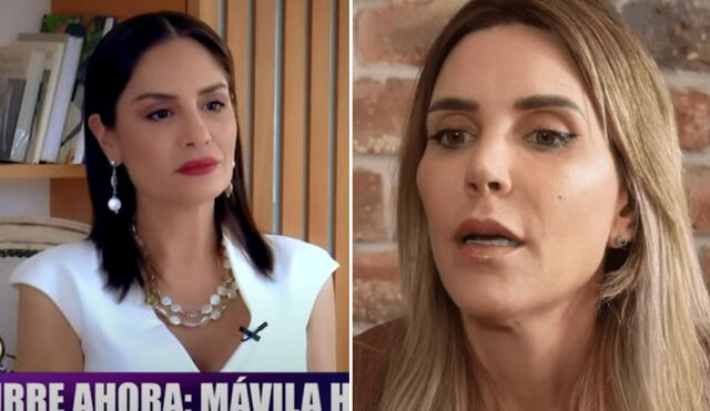 Juliana Oxenford acusó a Mávila Huertas de mentirle sobre su fichaje por ATV. Foto: Composición LR/Captura ATV/Captura Youtube
