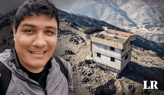 MarkoTk llegó en uno de sus videos hasta una casa abandonada en la cima de un cerro de San Juan de Lurigancho. Foto: composición LR/captura de YouTube