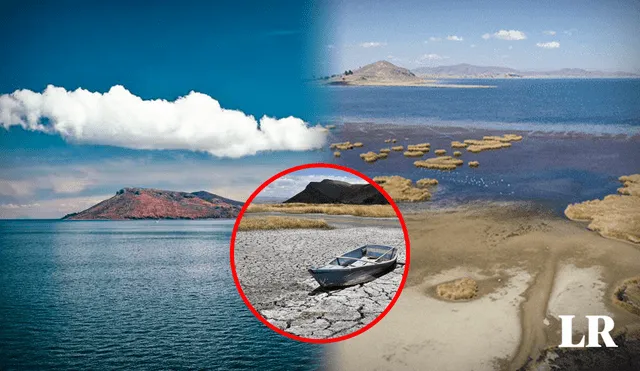 El lago navegable más alto del mundo se ubica por encima de los 3.000 metros sobre el nivel del mar. Foto: composición LR/AFP/La República/Luis Gandarillas