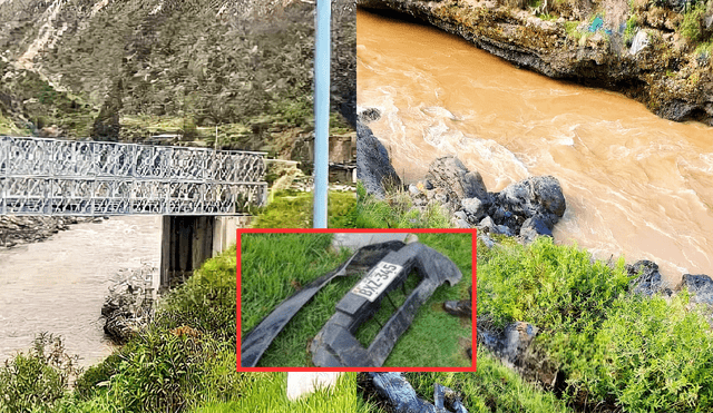 Realizan búsqueda del padre de familia en las turbulentas aguas del río Mantaro. Foto: composición LR/difusión