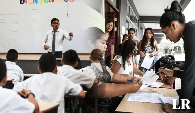 Minedu informó que la matrícula en colegios públicos no se condiciona a un examen de ingreso, compra de útiles o más. Foto: composición Fabrizio Oviedo/Andina