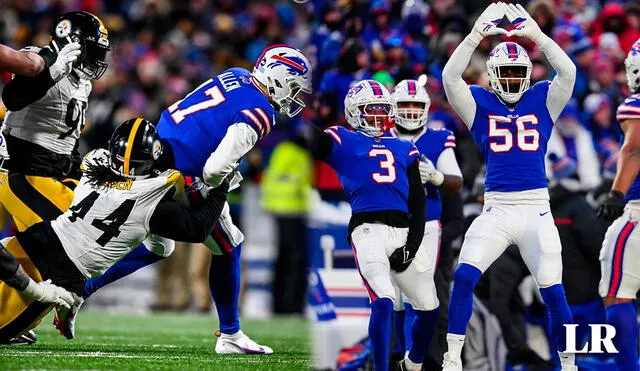 Los Buffalo Bills enfrentarán a Kansas City Chiefs este domingo 21. Foto: composición LR / Steelers / Bills / Facebook