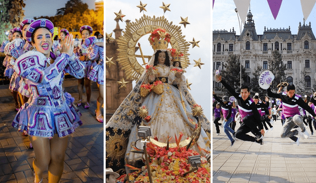 Procedentes de diferentes de ciudades del Perú llegan hasta Puno cientos de danzantes para honrar a la Virgen de la Candelaria. Foto: composición LR/Afovic