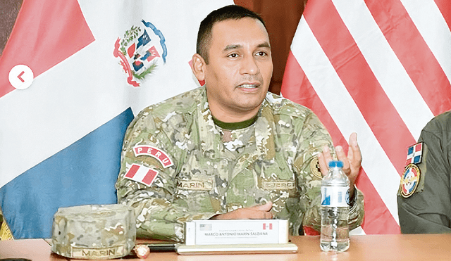 Favorito. El general Marco Marín Saldaña seguirá siendo agregado militar en Estados Unidos durante todo 2024. Foto: difusión