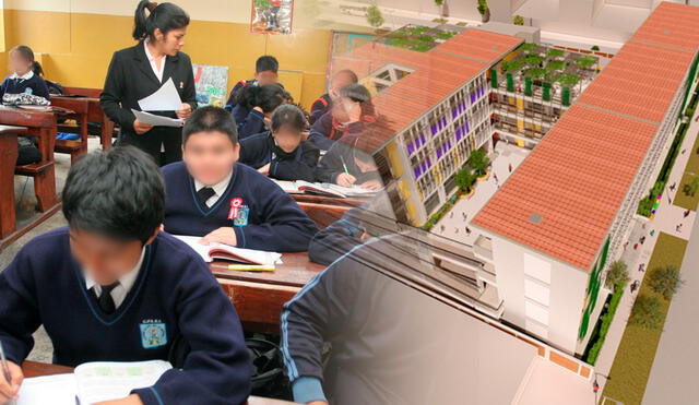 Escuelas Bicentenario entregó colegios provisionales a 4 instituciones de San Juan de Lurigancho. Foto: composición LR/Escuelas Bicentenario/Andina