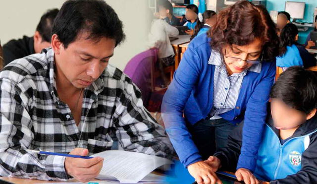 Los docentes que participen del concurso deberán rendir una prueba nacional enfocada en evaluar sus conocimientos pedagógicos. Foto: composición LR/Andina