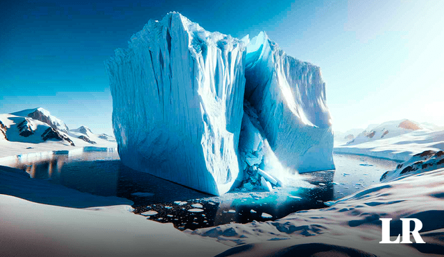 El derretimiento de la gran masa de hielo fue notificado por un barco de la empresa de expediciones Eyos. Foto: TS2