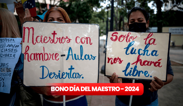 Profesores venezolanos protestan constantemente por sus derechos laborales. Foto: EFE