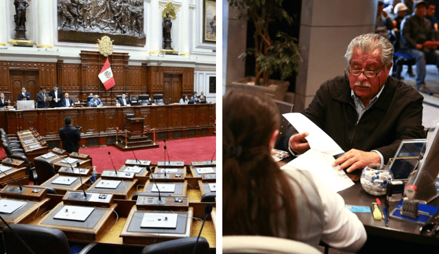 Con esta propuesta, se busca aplazar 10 años la edad de jubilación. Foto: composición LR/Congreso del Perú/Andina