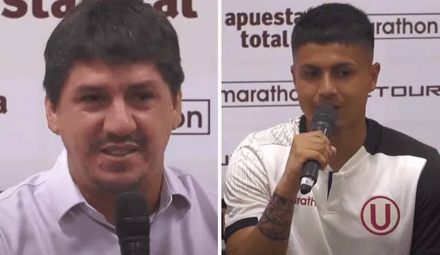 Jairo Concha reconoció que es hincha de Universitario desde que tiene uso de razón. Foto: composición LR / captura de YouTube/@Universitario