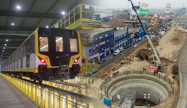 La Línea 2 del Metro de Lima inició su construcción hace 10 años. Foto: composición LR/Comex Perú