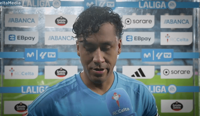 Renato Tapia asumió la capitanía del Celta durante el partido ante Real Sociedad. Foto: Celta de Vigo