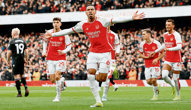 El origen. Gabriel abrió el camino hacia el triunfo del Arsenal frente al Crystal Palace. Foto: difusión