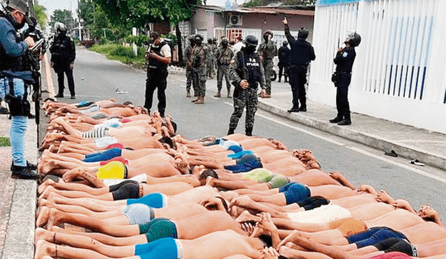 Operativo. Decenas de sospechosos fueron capturados por un comando policial-militar en Guayas. Foto: difusión