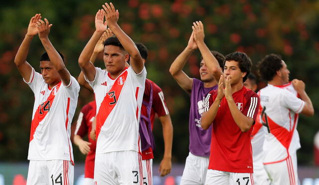 La selección peruana sub-23 es líder momentánea del grupo B, con tres puntos. Foto: EFE