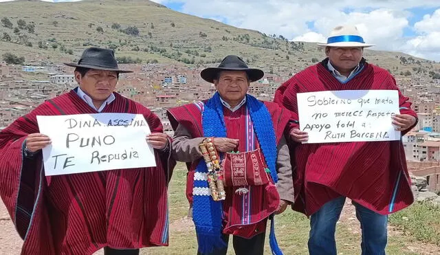 Ciudadanos no permitirán el ingreso de Dina Boluarte a Puno. Foto y video: Liubomir Fernandez/LR