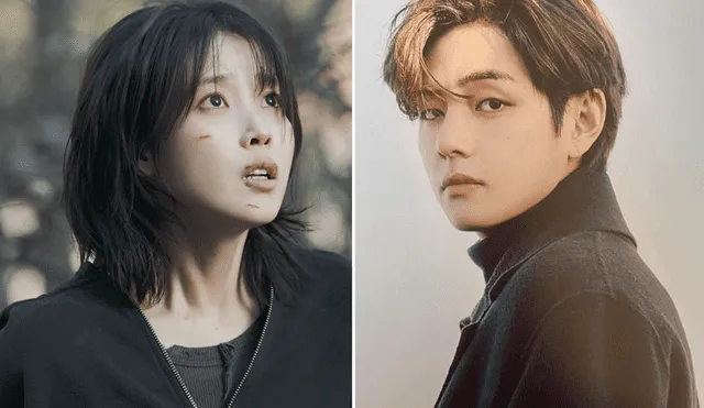 IU y Taehyung son cantantes coreanos de 28 y 30 años, respectivamente. Foto: composición LR/Bighit/ X IU official