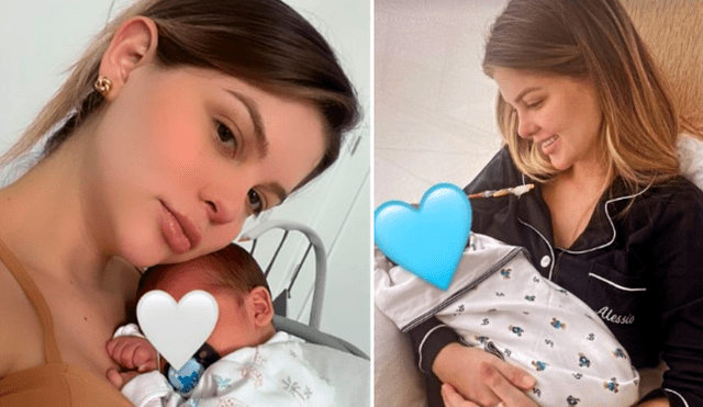 Brunella Horna contó que su bebé tiene 2 meses y ya usa ropa como si tuviera 6. Foto: composición LR/Instagram/Brunella Horna