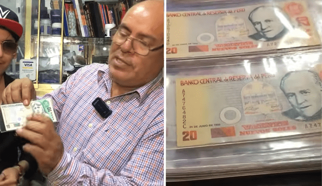 El experto en numismática reveló que muchos coleccionistas pagan por estos billetes de S/10 y S/20, así estén un poco dañados. Foto: composición LR/captura YouTube/Totalmente Aficionados