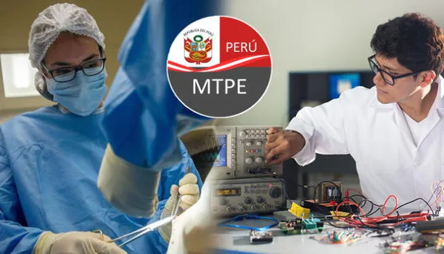 La MTPE reveló un listado de las profesiones que ganan más en Perú. Foto: composición LR/UCH/Minsa
