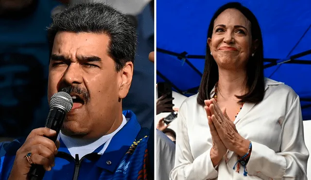 Nicolás Maduro ve en María Corina Machado a su principal contrincante en las elecciones presidenciales para el 2024. Foto: AFP