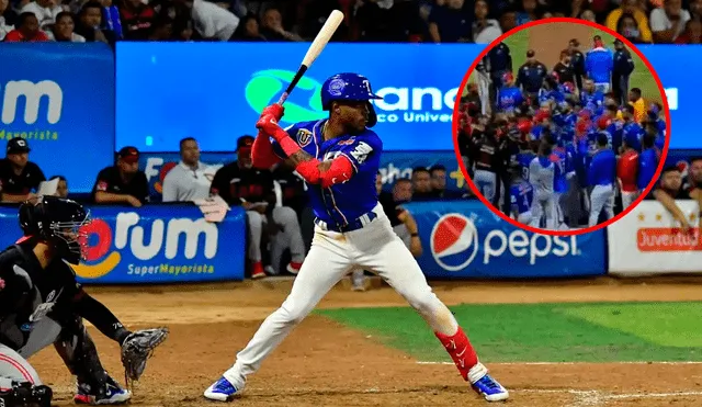 Maikel García ocasionó una trifulca en la final de la LVBP. Foto: composición LR/Televen/El Emergente