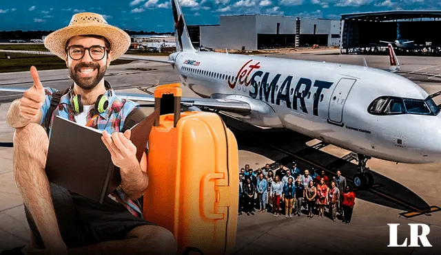 La aerolínea chilena, JetSmart, tiene presencia en diversos países de la región como Perú y Argentina. Foto: composición LR / Vecteezy