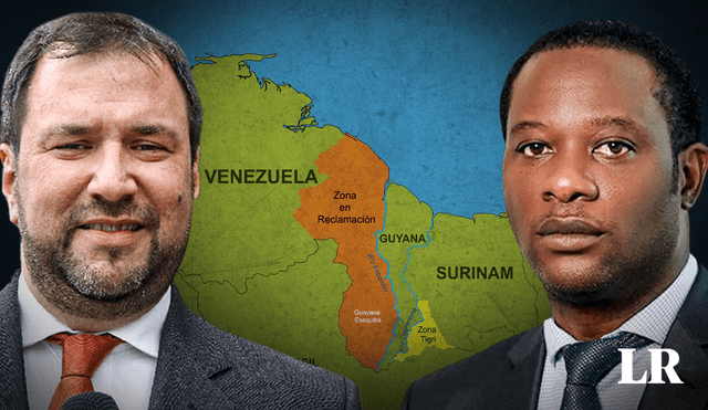 La disputa por el Esequibo no escaló, pero las posiciones de Venezuela y Guyana siguen inamovibles. Foto: composición Jazmin Ceras/LR/Poderopedia Venezuela/Guyana Post
