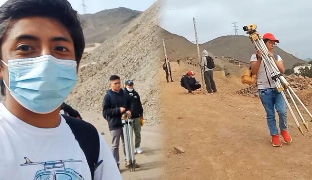 Los estudiantes fueron guiados por su profesor, quien conocía la ruta para realizar mediciones en el cerro de la UNI. Foto: composición LR/Vincent Zuc/Youtube