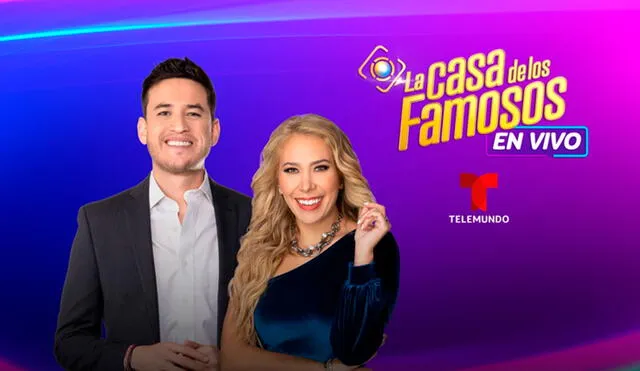 Nacho Lozano y Jimena Gállego son los conductores de la cuarta temporada de ‘La casa de los famosos’. Foto: Telemundo