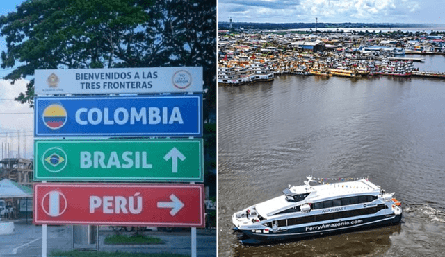 El ferry llega a las localidades de Indiana, Pebas, San Pablo, Caballococha y hasta Santa Rosa. Foto: composición LR/Perú me gusta/El Peruano