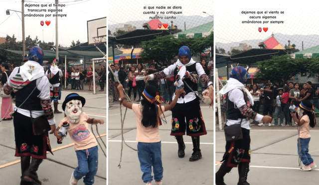 La pequeña se lució junto con su compañero de baile con la tunantada. Foto: composición LR/TikTok/@aitana_areli