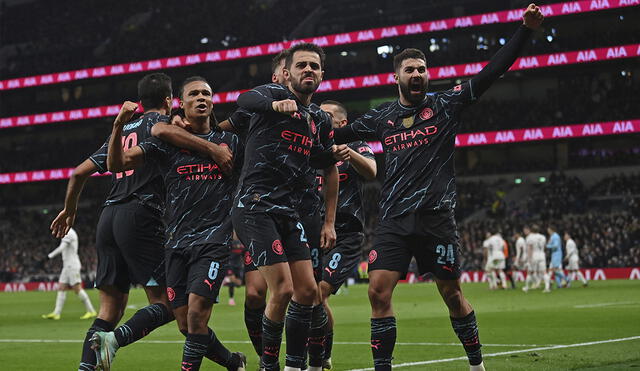 Nathan Aké anotó el gol del triunfo del Manchester City en la FA Cup. Foto: AFP