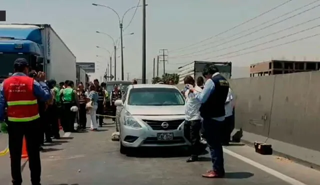 Crimen en Puente Piedra ocurrió el viernes 26 de enero de 2024 en la Panamericana Norte. Foto: captura RPP