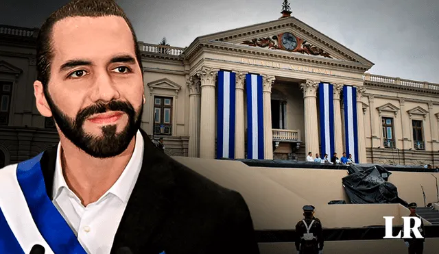 El presidente de El Salvador, Nayib Bukele, busca la reelección con el apoyo del partido Nuevas Ideas. Foto: composición LR/AFP