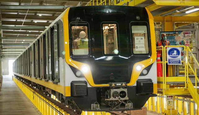 Continúan las obras de la Línea 2 del Metro de Lima y Callao. Foto: Andina