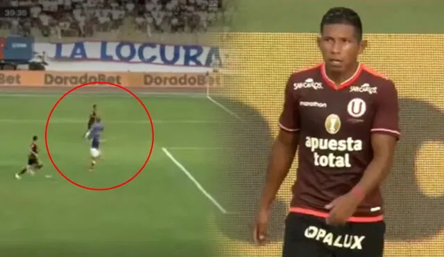 Edison Flores marcó su tercer gol con Universitario este 2024. Foto: composición GLR/captura GolPerú