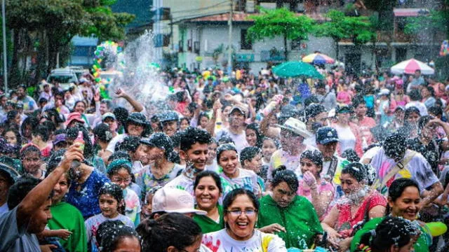 Carnaval, la alegría en Quillabamba, Cusco. Foto: Difusión.