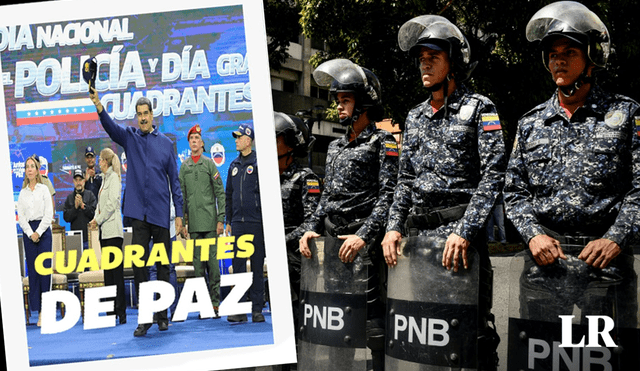 El Bono Cuadrantes de Paz es entregado a los funcionarios de la Policía de Venezuela. Foto: composición Jazmin Ceras/LR/AFP/Bonos Sociales/X