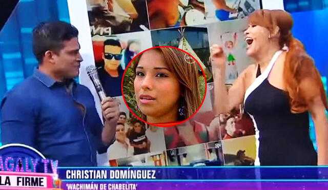 Christian Domínguez apareció en 'Magaly TV, la firme' en 2019. Foto: composición LR/ATV