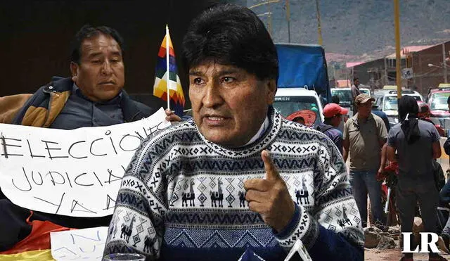 Evo Morales no puede para participar en las elecciones presidenciales en Bolivia de 2025. Foto: composición LR/AFP