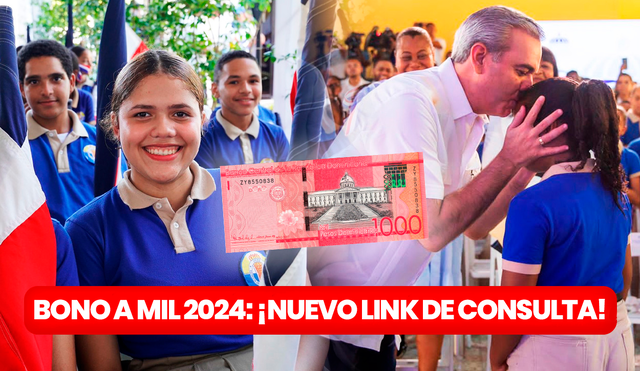 El Bono a Mil, también conocido como el 'Bono Padre', busca ser un apoyo económico para las familias dominicanas en el inicio del año escolar. Foto: composición LR/MINERD/Gobierno de República Dominicana
