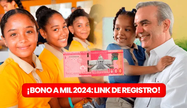 El Bono a Mil, o Bono Padre, fue entregado por última vez en agosto de 2023. Foto: composición LR / MINERD / Gobierno de República Dominicana