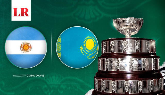 Las selecciones de Argentina vs. Kazajistán se enfrentarán por el pase a las finales de la Copa Davis 2024. Foto: composición LR